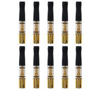 CaLeQi Filtres à Cigarettes Lot de 10, Placage Doré Filtre à Cigarette | Réutilisables Filtre à Tabac Propre à Goudron avec Filtre Multiple pour Cigarettes de Taille Standard Ø8 mm Ø6 mm Ø5 mm