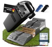 Cales d'accès WERKTHOR avec sac - [lot de 2] cales d'accès pour camping-cars, caravanes & remorques - mise à niveau pour tout type de sol <5t