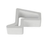 Cales de butée de porte pour plusieurs surfaces avec stable, blanc | Cales réglables de durabilité avec texture antidérapante pour les surfaces de tapis en bois et la stabilité de la maison