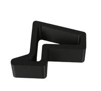 Cales de butée de porte pour plusieurs surfaces avec stable, noir | Cales réglables de durabilité avec texture antidérapante pour les surfaces de tapis en bois et la stabilité de la maison