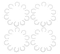 Cales de Charnière de Porte de Réfrigérateur, Entretoise 9 MM | Plastique Blanc, Réglage Fin de Hauteur et Compensation D’écart, pour Portes et Armoires de Congélateur