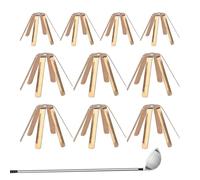 Cales de manche de golf en laiton, pièces universelles réglables en laiton, cale à 6 pieds pour arbres de golf - pour hommes, golfeurs, ateliers, cours d'entraînement