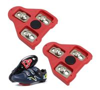 Cales de Pédales Vélo Antidérapantes pour Look Arc Delta, Cales pour Pédales Taquets de Vélo Compatibles avec Peloton, Conception Ergonomique et Fonction Mémoire, Liberté Angulaire de 9°