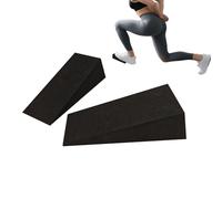 Cales de pied pour exercices - Bloc de planche oblique extensible pour mollets | Couple de squat Wedge aide à l'entraînement d'équilibre | Taille maximale 15 x 6 x 5 cm + options pour plusieurs piles