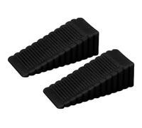 Cales de porte, Butée de porte Cale de porte Simple Antidérapant Résistant à l'usure Surface dentée(Black)