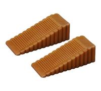 Cales de porte, Butée de porte Cale de porte Simple Antidérapant Résistant à l'usure Surface dentée(Brown)