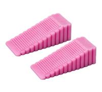 Cales de porte, Butée de porte Cale de porte Simple Antidérapant Résistant à l'usure Surface dentée(Pink)