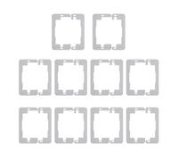 Cales de prise électrique - Rallonge de prise de niveau, niveleurs métalliques, kit d'alignement | Lot de 10 entretoises de murale pour la construction industrielle, résidentielle, commerciale