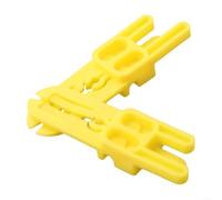 Cales de Purge Frein Vélo 2pcs Jaune Résistant | Protection étrier, évite dommages pistons, idéal transport vélo, matériau ABS durable