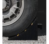 Cales de roue 2 pcs 29x16x19 cm Caoutchouc