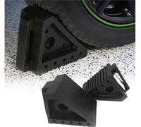 Cales de roue avec poignée Noir Cales de frein Cales de roue voiture 2 pièces