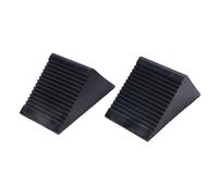 Cales de roue Kuuleyn, lot de 2 mini-cales de roue en caoutchouc 5 x 3 x 2-1/2 pouces, blocs de blocage de pneu de roue de qualité supérieure pour VTT, tondeuses autoportées et