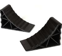 Cales de roue Wiltec pour remorques 2 pièces jusqu'à 2 t, cales de frein camping-car 14,8 x 8,9 x 9,8 cm, cales voiture antidérapantes en HDPE pour voitures et caravanes