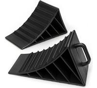 Cales de roue Wiltec pour remorques 2 pièces jusqu'à 2 t, cales de frein camping-car 17,7 x 8,9 x 9 cm, cales voiture antidérapantes en HDPE pour voitures et caravanes