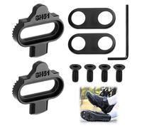 Cales de Vélo pour Shimano, SPD SH-51 Crampons pour Chaussures de Vélo, Bike Cales Antirouille pour Vélo de Course VTT Vélo D'intérieur avec Vis, Clé Allen