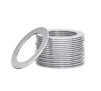 Cales en acier inoxydable 304 d'épaisseur 0,1 mm 0,2 mm 0,3 mm 0,5 mm M6 M7 M8 Joints ultra-minces Rondelles plates extra-minces(M6x12x0.5mm 50pcs)