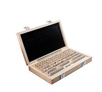 Cales étalons, Bloc de jauge en acier rapide, bloc de détection, bloc d'étrier, Instrument de mesure, 38 pièces(Level 1)