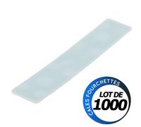 Cales plates vitrage - 100 x 20 x 1 mm - Boite 1000
