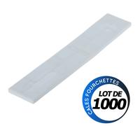 Cales plates vitrage - 100 x 20 x 3 mm - Boite 1000