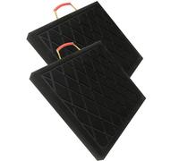 Cales pour stabilisateurs, Coussinets de stabilisateur for pieds stabilisateurs camping-car, niveleur empilable en PEHD, plusieurs tailles(2 Pcs,40x40x5cm/15.7x15.7x2in)
