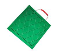 Cales pour stabilisateurs, Nivellement empilable de protection stabilisateur avec des tailles multiples multicolores poignée(Green,15.7x15.7x1.2in/40x40x3cm)
