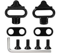 Cales Vélo Compatibles avec Shimano SPD SH51, Plaques de Chaussures VTT à 2 Trous, Cales SPD Antidérapantes avec Vis et llen, pour Pédales Automatiques Vélo Route VTT