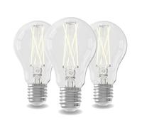 CALEX - Ampoule LED Filament E27 avec capteur jour/nuit, Standard A60 transparente, Lumière blanche chaude (2700K), angle 360°, 4W 470 Lumens (3)