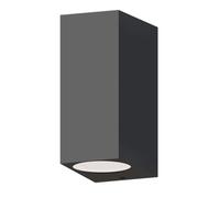 CALEX Applique Bidirectionnelle GU10 pour Extérieur, Luminaire Design Rectangulaire, Coloris Anthracite, IP54 Étanche, Éclairage Downlight LED IP54, ampoules non fournies