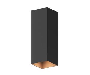 CALEX Applique Murale LED Rectangulaire, Luminaire extérieur Noir, bidirectionnel, 8,6W, Pour Intérieur et Extérieur, Lumière Blanche Chaude