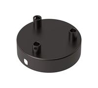CALEX Creations Plafonnier 3 points de connexion Noir mat nacré 10 cm