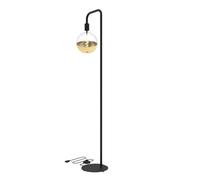 CALEX Lampadaire U-Line pour Salon, Hauteur 155 cm, Luminaire Noir avec culot E27, Lampe sur Pied sans Ampoule, Style Industriel