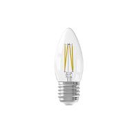 CALEX LED Full Glass Filament Bougie Lampe 220-240V 3.5W 350lm E27 B35, Lumineux 2700K CRI80 Dimmable