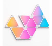 CALEX - Lumières Triangles Intelligentes, Pack de Démarrage avec 9 Panneaux LED pour Gaming, Éclairage d’Ambiance RGBIC, 16 Millions de Couleurs, Applique Murale Wifi avec Contrôle via Application