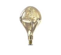CALEX Organic EVO Lampe LED XXL E27, ampoule à filament 6 W, intensité variable, ampoule décorative, blanc chaud, champagne