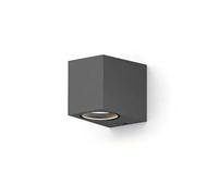 CALEX Sanremo Applique, Anti-éclaboussures, Sans Spot GU10, Anthracite | Downlight en aluminium pour une ambiance chaleureuse - Convient à l’intérieur et à l’extérieur