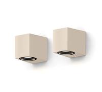 CALEX Sanremo Applique murale d'extérieur GU10 étanche IP54 pour intérieur et extérieur Sable