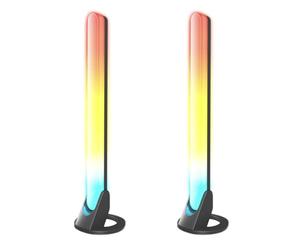 CALEX Smart Gaming - Barre LED Gaming pour Écran - Lot de 2 - Compatible Razer Chroma - Smart Home - Synchronisation RGBIC pour PC - Music Sync - Éclairage d'Écran