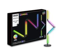 CALEX Smart Gaming - Lampadaire Gaming - Compatible Razer Chroma - Smart Home - Synchronisation RGBIC pour PC - Antidérapant - Music Sync - 140 cm