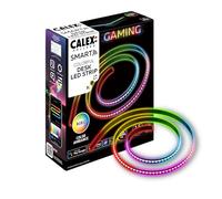 CALEX Smart Gaming - Ruban LED Gaming pour Bureau - Compatible Razer Chroma - Smart Home - Synchronisation RGBIC pour PC - Music Sync - 150 cm