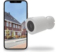 Calex Smart Security caméra de sécurité, WLAN caméra spotlight, 2K, avec vision nocturne & détection de mouvement, pour l'extérieur