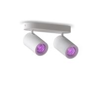 Calex Spot LED Connecté WiFi, 2 lumières, orientable, Alexa/Google/Siri, Ovale, Blanc, Dimmable, contrôlable via app