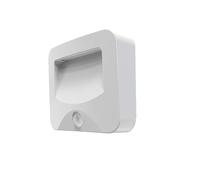 CALEX Spot On - Éclairage Extérieur Sans Fil, Applique Murale sur piles, Minuteur et Détecteur de Mouvement - Lumière Blanche Chaude, Installation Facile - Blanc