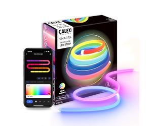 CALEX Tube Néon Smart 360° 3M, LED RGBIC, Variable, Anti-éclaboussures | Tube lumineux flexible pour effets créatifs - Contrôlez par appli ou voix et personnalisez couleurs, scènes et minuteries