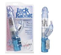 CalExotics Vibrateur Waterproof Jack Lapin Perles Flottantes Bleu