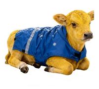 Calf Jacket - Polyester, Adjustable Fit Cattle Vest Windproof Thermal Protection | Belly-Coverage Cold Weather Insulation, Livestock Winter Blanket For Outdoor Pasture, Night Protection, Breeding Farm