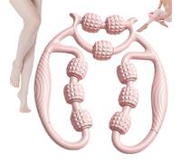 Calf Massager With Ring Clip, Anti Cellulite Calf Massager Roller, Circular MassageRoller 9 Wheel, 360 Degree Circular Wrap, Deep Leg Muscle Massages (C)