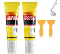 Calfater Blanc Multifonctionnel Imperméable avec Grattoir, Mastic Silicone pour Bain et Cuisine, Résistant à La Chaleur, Anti-Fuites, Forte Adhérence, Séchage Rapide, Résistant aux Fissures