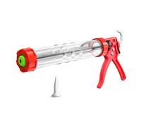 Calfeutrage anti-goutte avec poignée ergonomique en acier - Applicateur manuel de colle à verre - Outil de calfeutrage universel