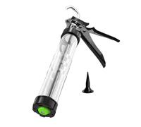 Calfeutrage anti-goutte avec poignée ergonomique en acier - Applicateur manuel de colle à verre - Outil de calfeutrage universel