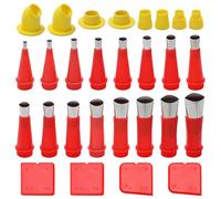 Calfeutrage Buse Applicateur,28 Pièces Buses d'étanchéité en Acier Inoxydable Ensemble d'Outils de Buse en Caoutchouc Intégré Universel pour Scellage à Calfeutrer